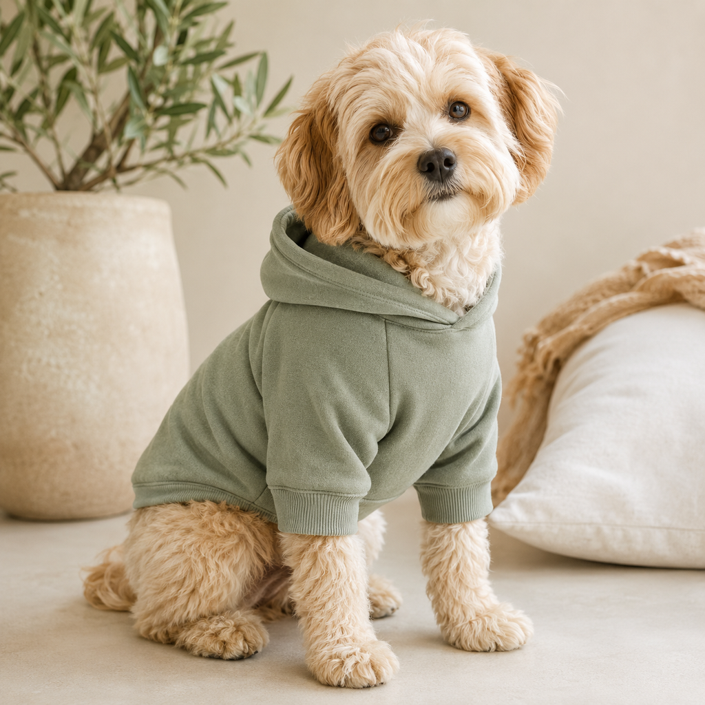 QECUPORA™ Sunday Club Pet Hoodie – Premium Soft Dog Sweatshirt, Casual Puppy Hoodie for Indoor & Outdoor Wear