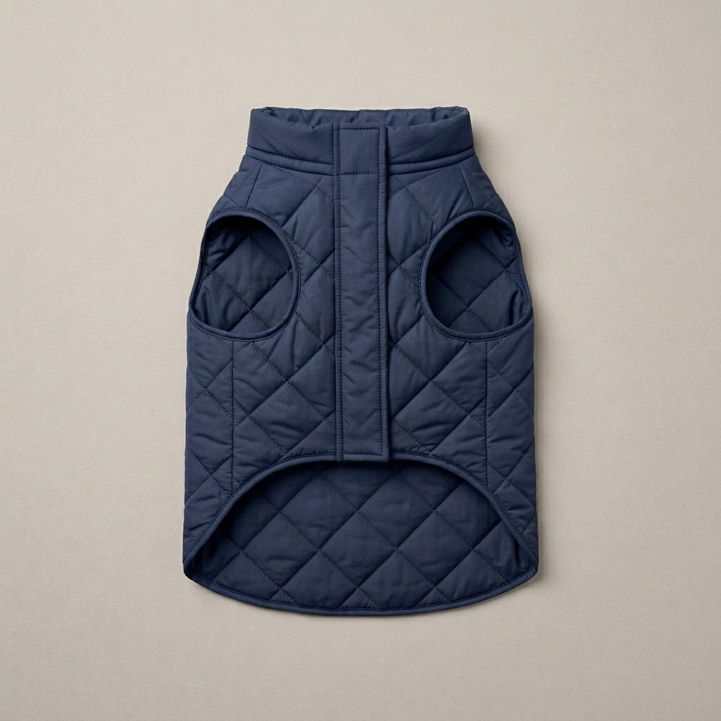 QECUPORA™ Quilted City Dog Vest – Lightweight Puffer Pet Jacket, Modern Puppy Coat for Fall & Winter Walks