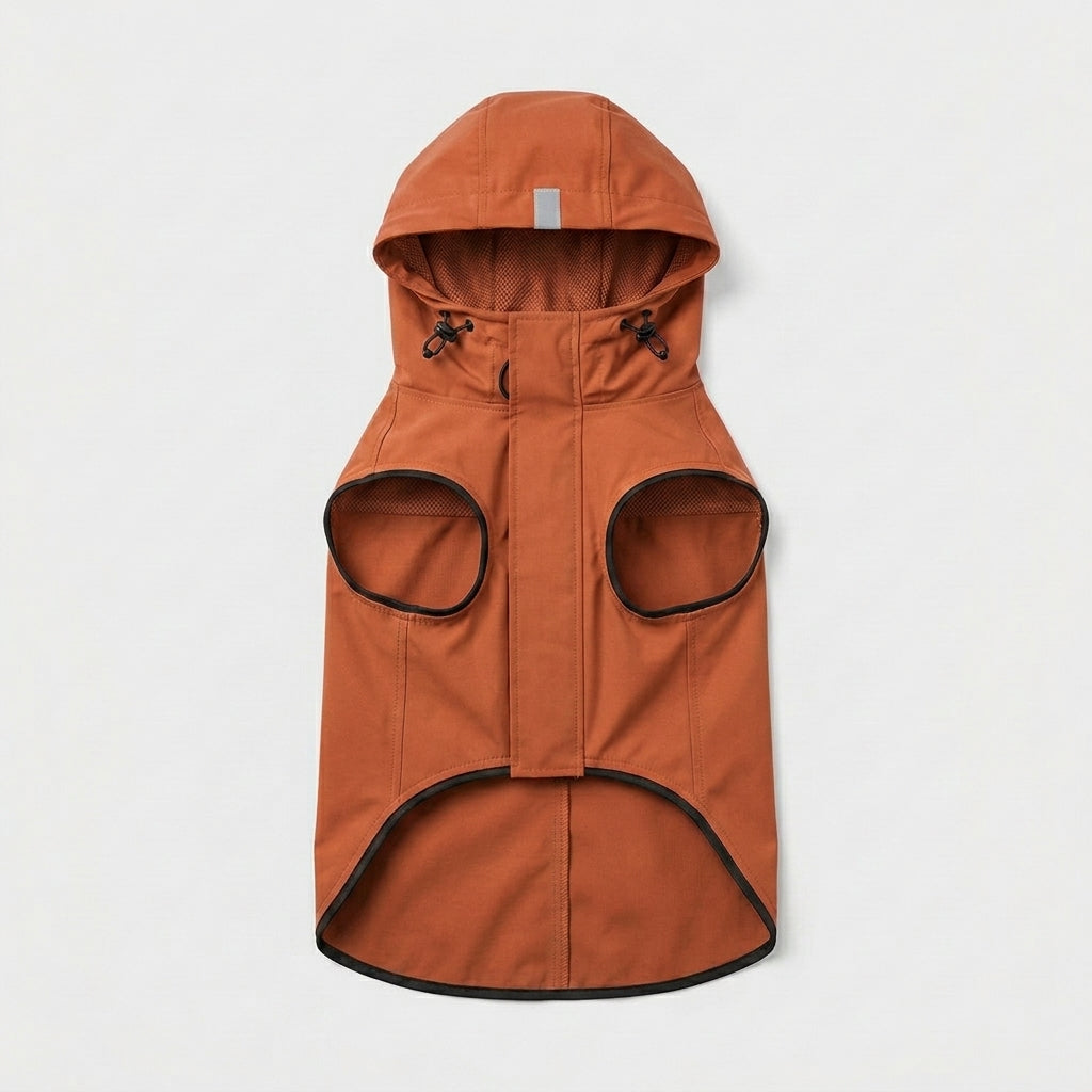QECUPORA™ Rainwalk Water-Resistant Dog Jacket – Lightweight Pet Raincoat, Windbreaker Puppy Coat for Wet Weather