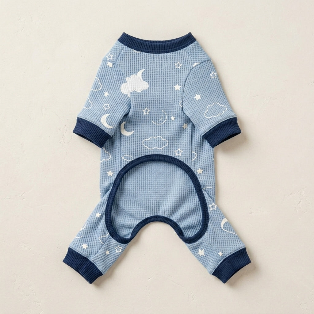QECUPORA™ CozyNest Thermal Pet Pajamas – Soft Stretch Dog Onesie, Warm Puppy Sleepwear for Small & Medium Dogs